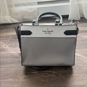 Kate Spade Elegant Black and Gray Satchel
